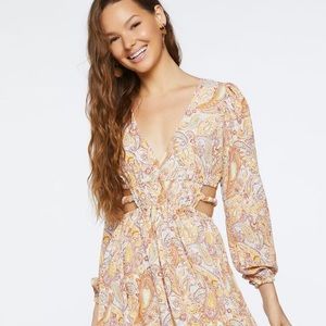 Paisley Cut Out Dress